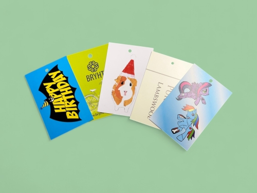 Swing Tag Printing  - up to 25 sorts