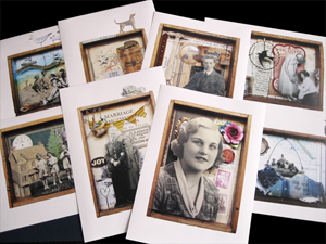 Retro design postcard printing