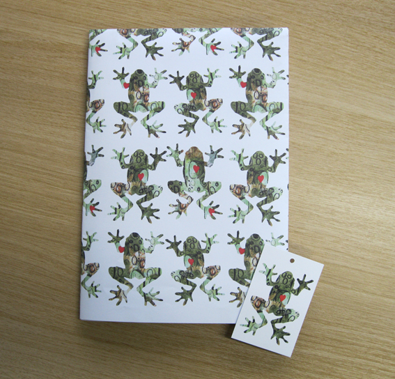 Froggy Wrapping Paper - gribbit!