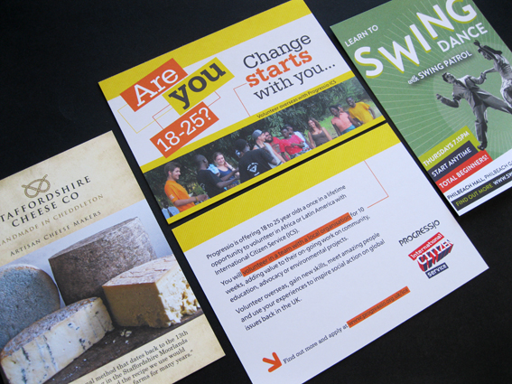 Recycled Flyer Printing - because I like it!