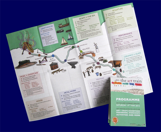 Folded Leaflet Printing - all Aboard the Art Train!