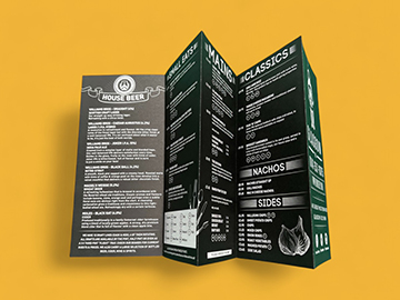 Restaurant Menu Leaflets