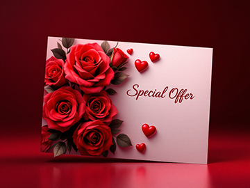 Valentine special offer postcards
