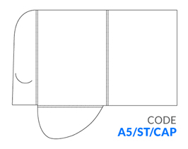Self Locking A5 Folder with Capacity