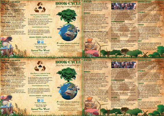 Recyclled leaflet printing