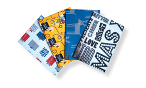 Bespoke Wrapping Paper printed on Silk, Gloss or recycled papers