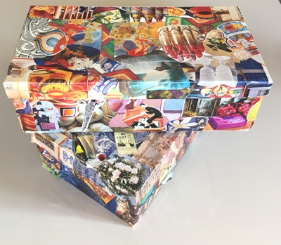 Recyled printing for decoupage