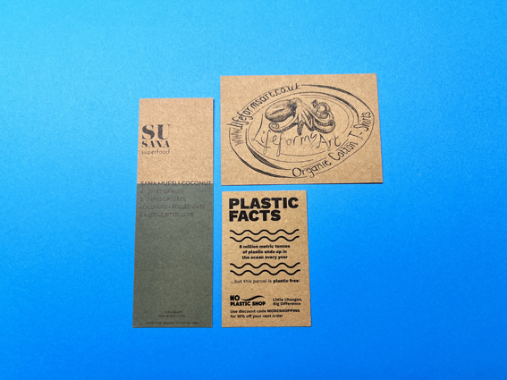 kraft printed loyalty cards