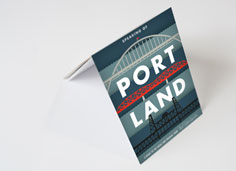 Cross folded leaflets