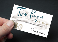 Silk printed business cards