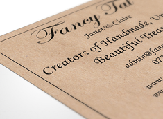 Kraft flyer printing